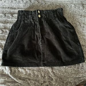 Small black mini skirt